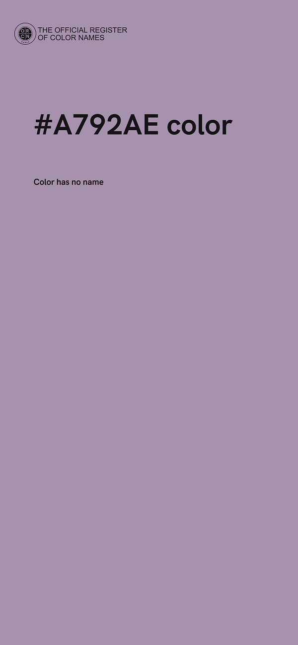 #A792AE color image