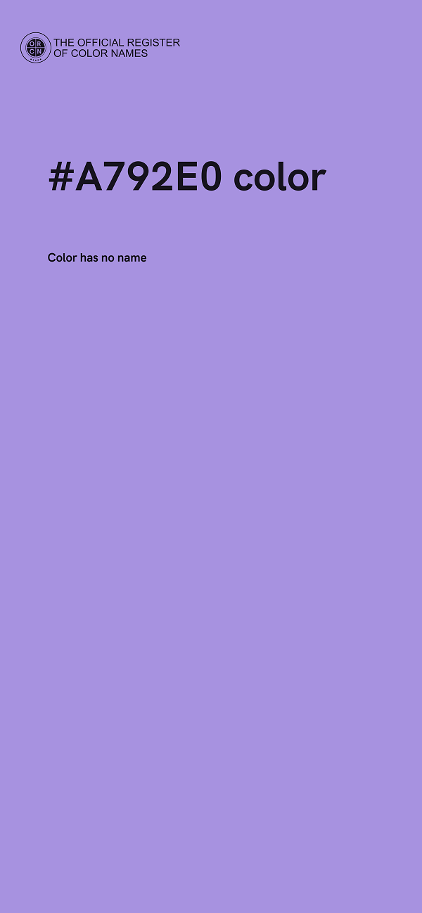 #A792E0 color image