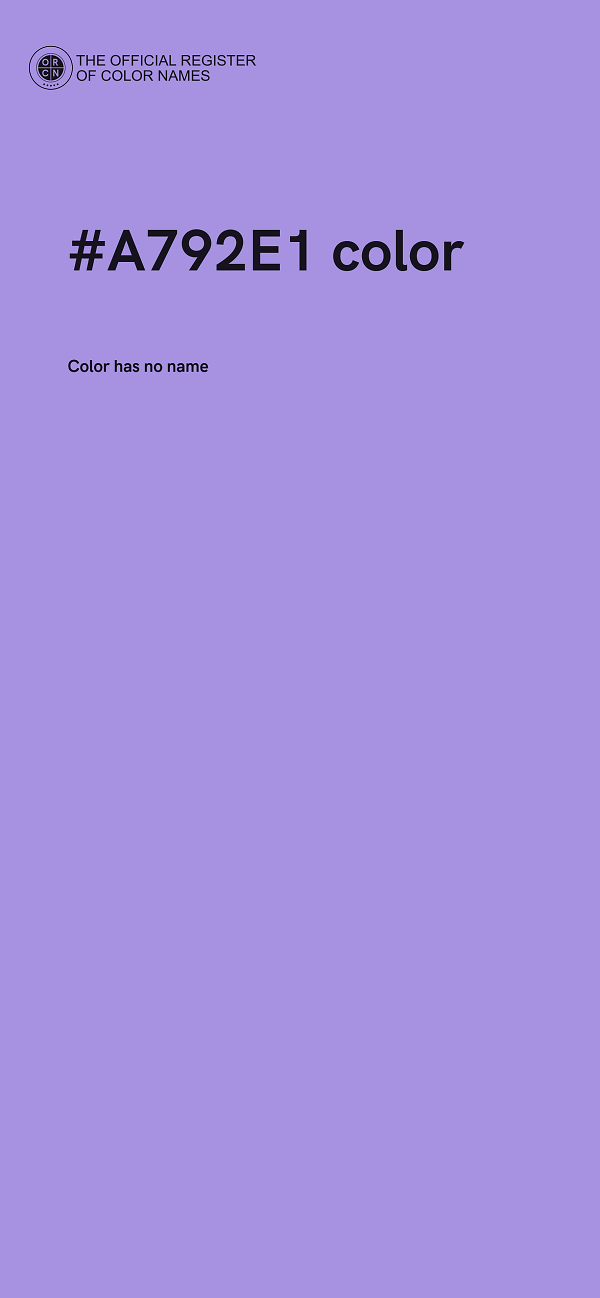 #A792E1 color image