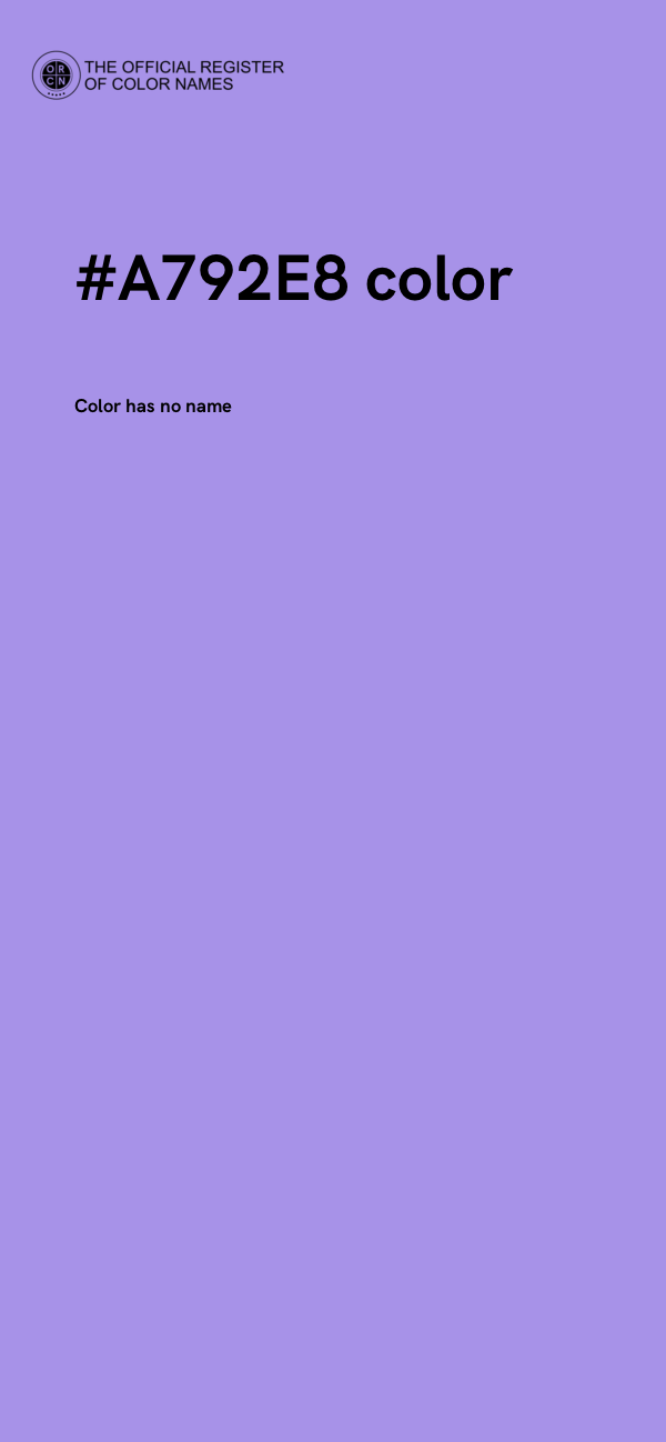 #A792E8 color image
