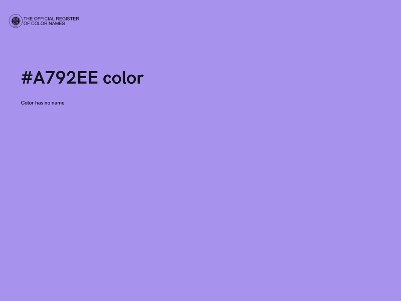 #A792EE color image