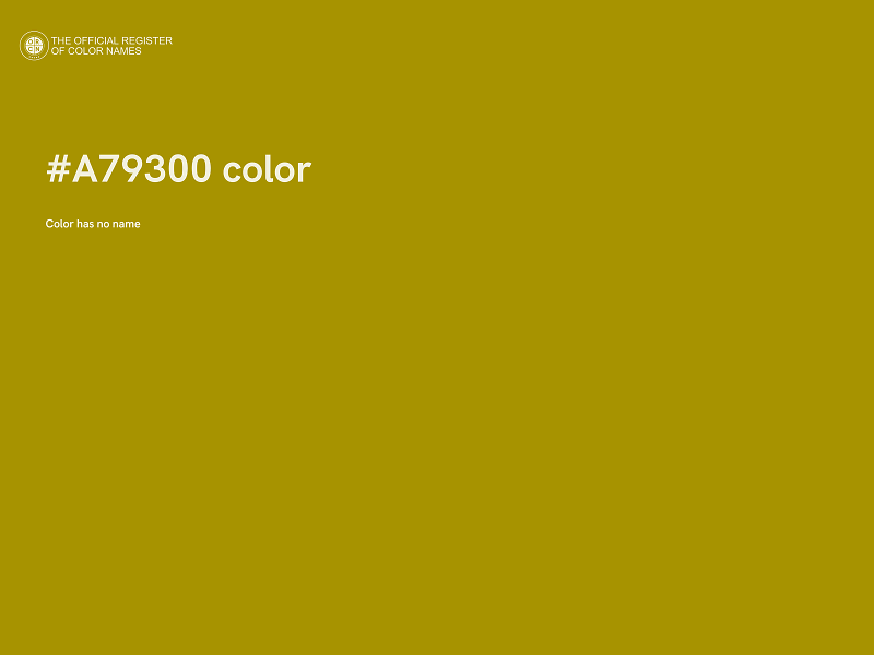 #A79300 color image