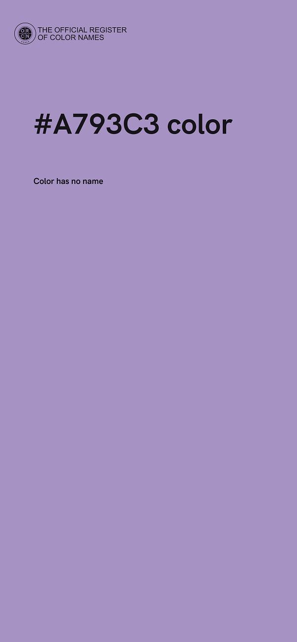 #A793C3 color image