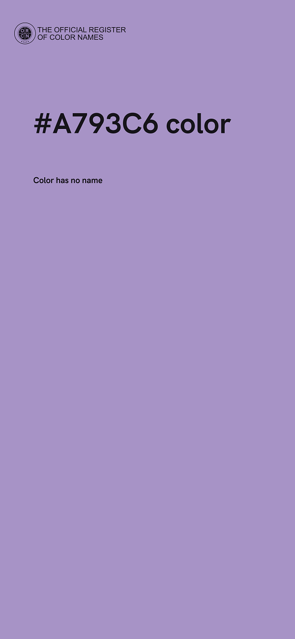 #A793C6 color image
