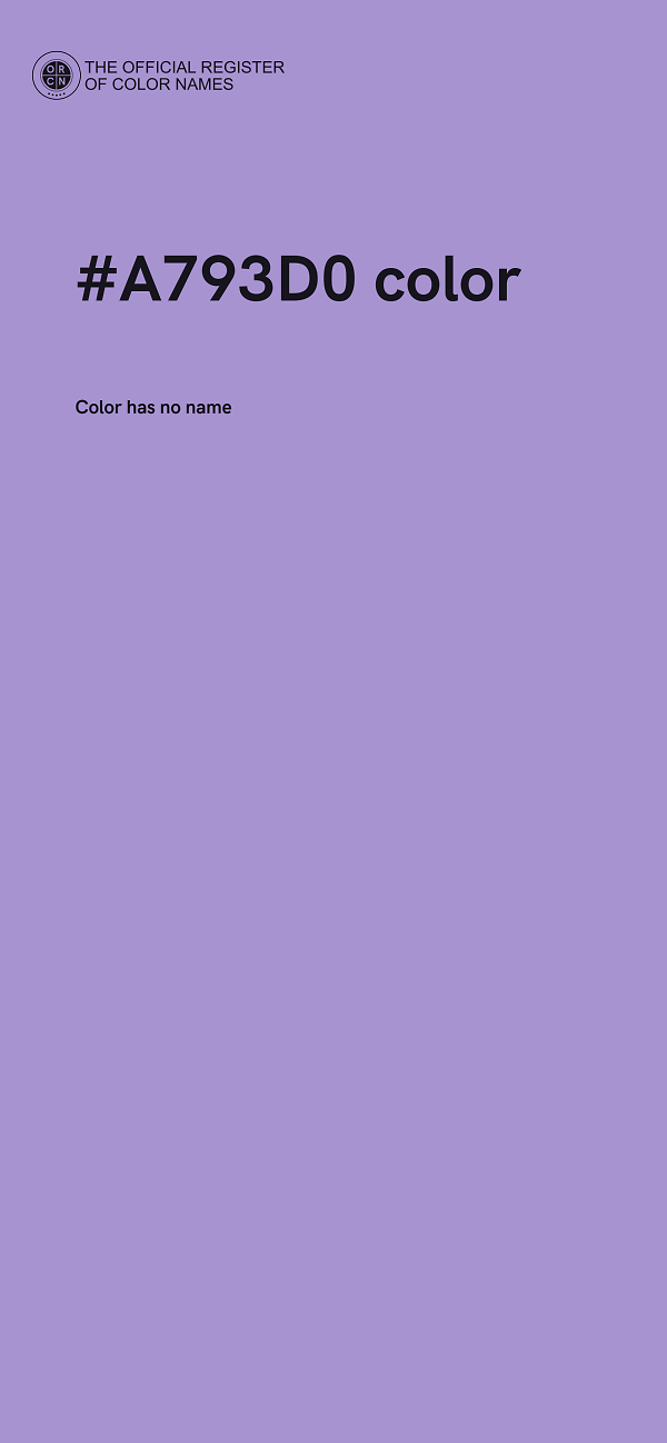 #A793D0 color image