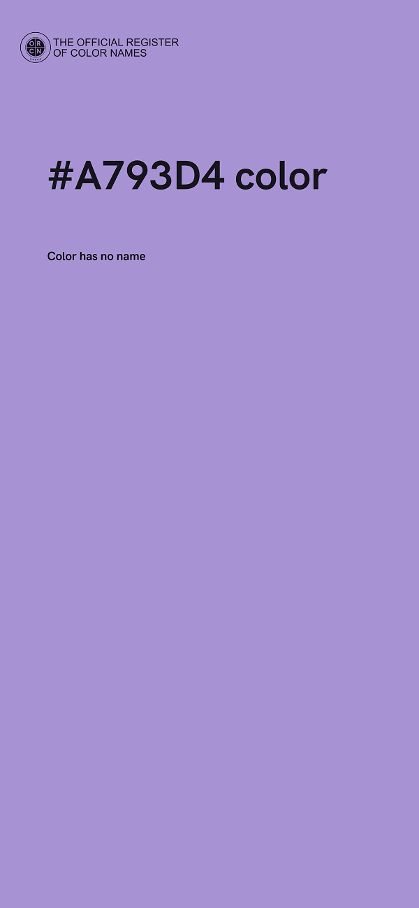 #A793D4 color image