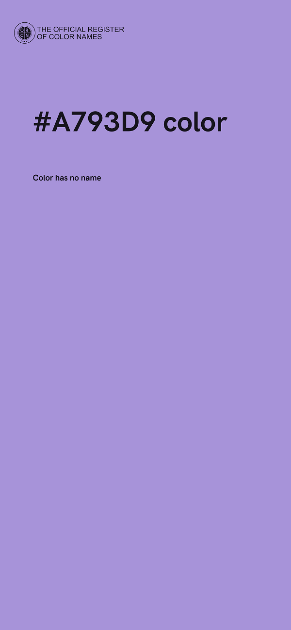 #A793D9 color image