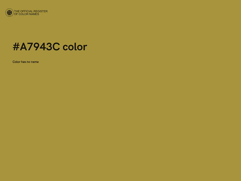 #A7943C color image