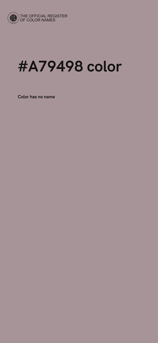 #A79498 color image