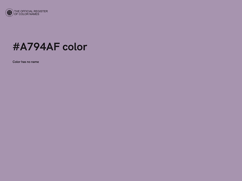 #A794AF color image
