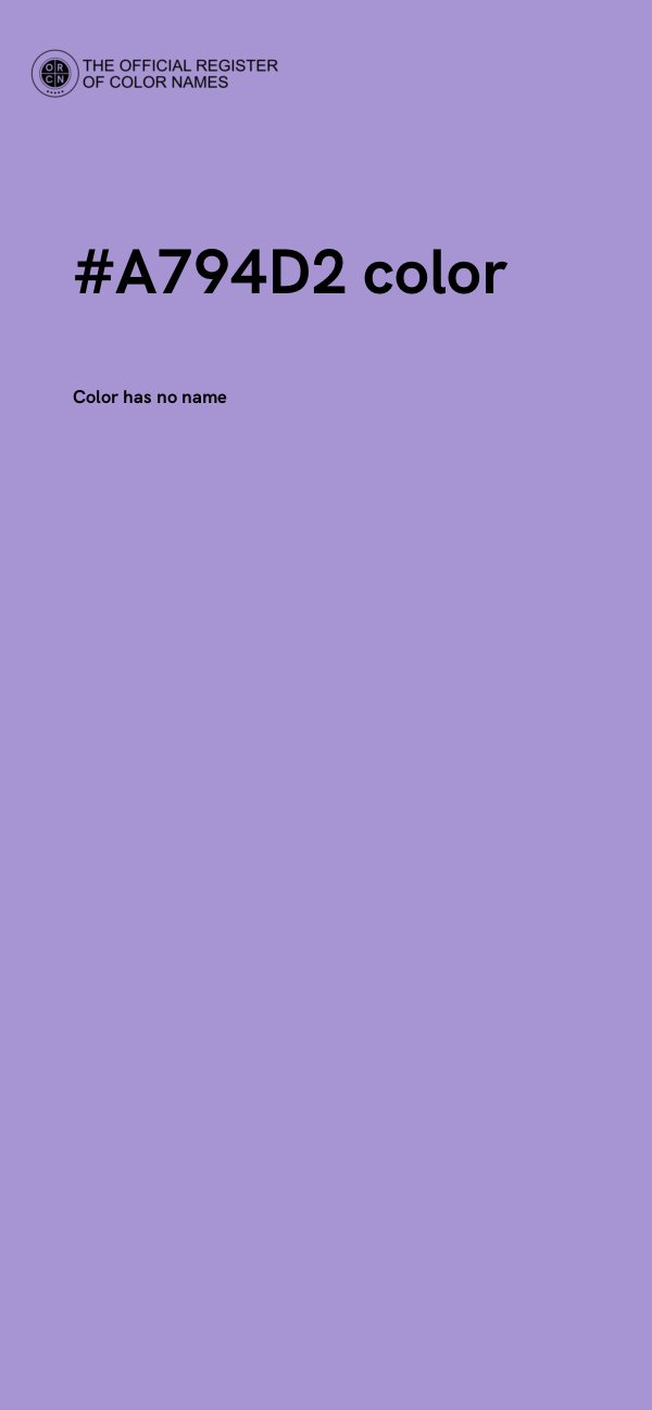#A794D2 color image