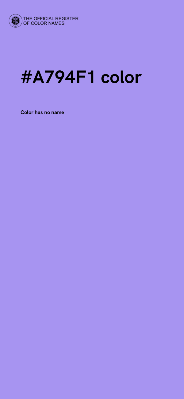 #A794F1 color image