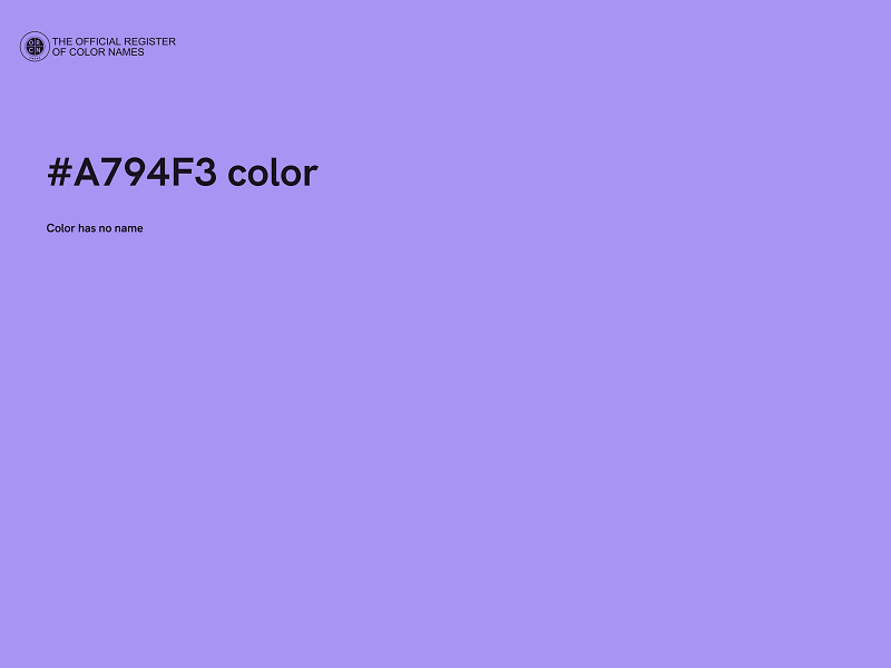 #A794F3 color image