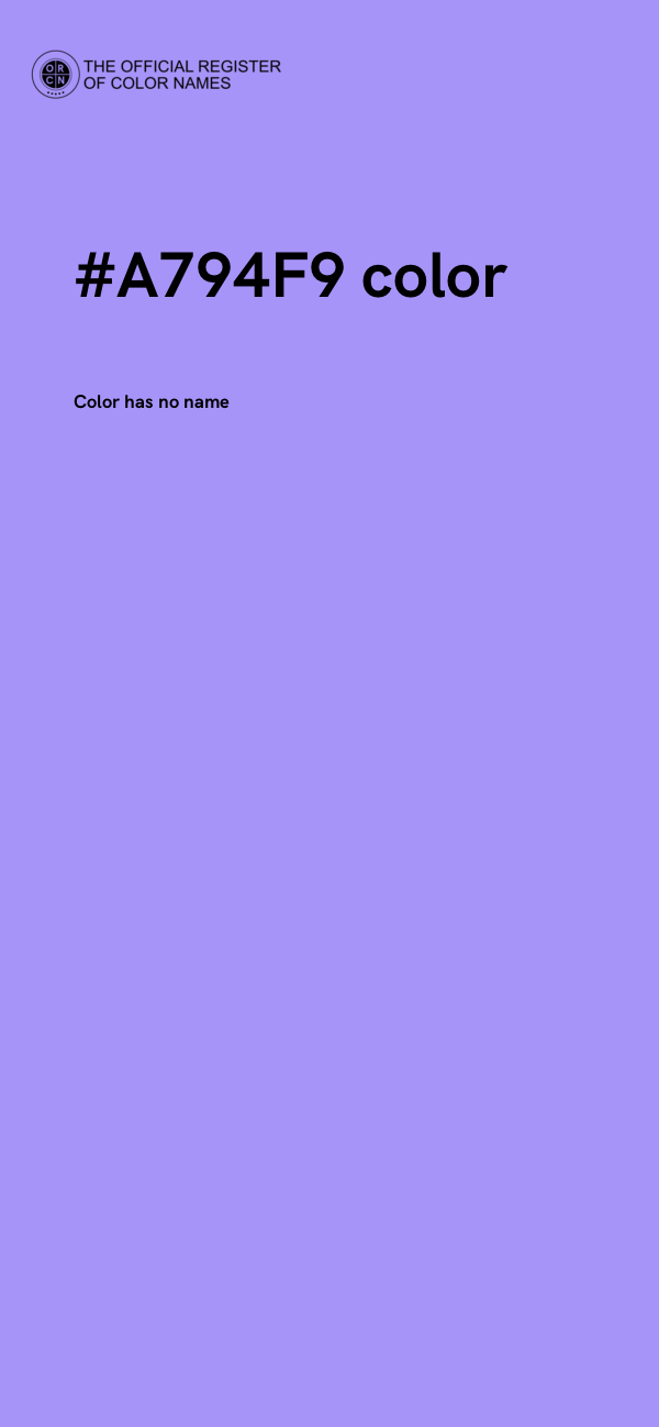 #A794F9 color image