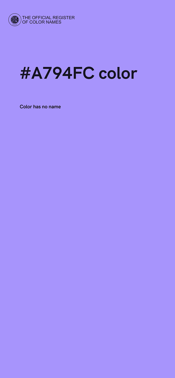 #A794FC color image