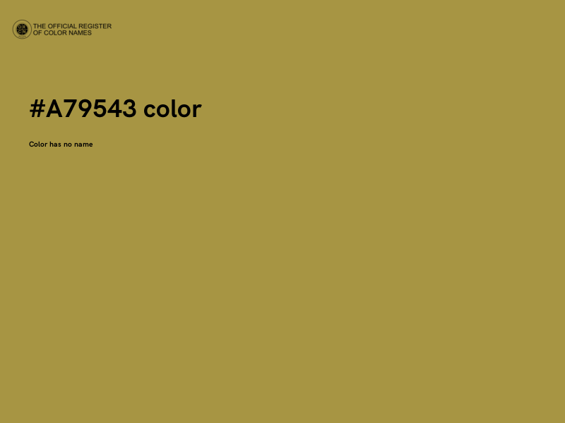 #A79543 color image