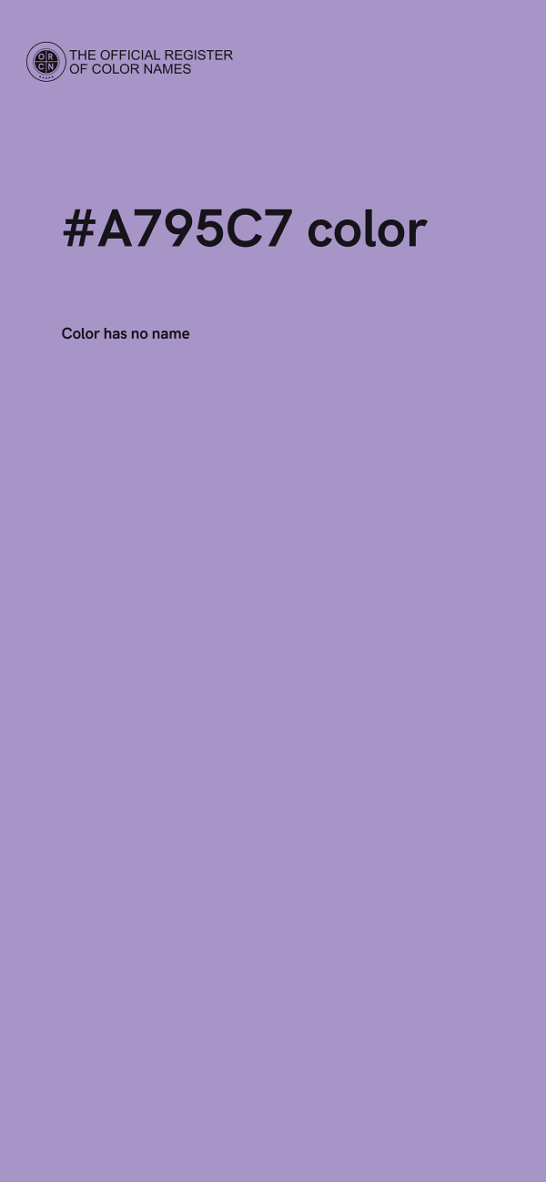 #A795C7 color image