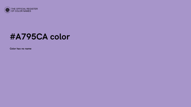 #A795CA color image