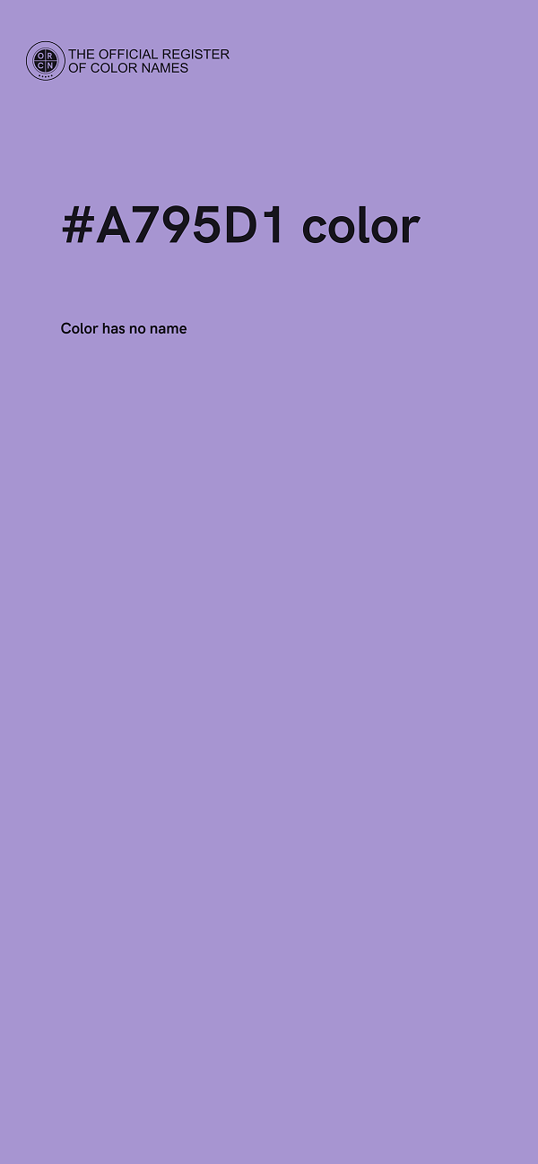 #A795D1 color image