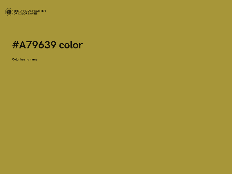 #A79639 color image