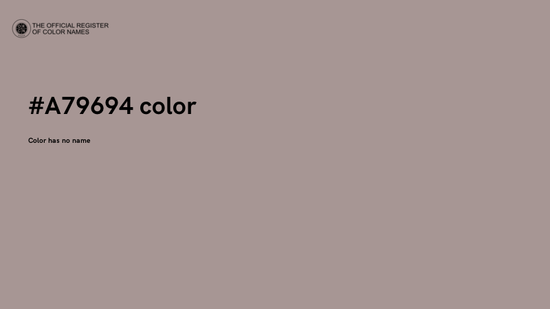 #A79694 color image