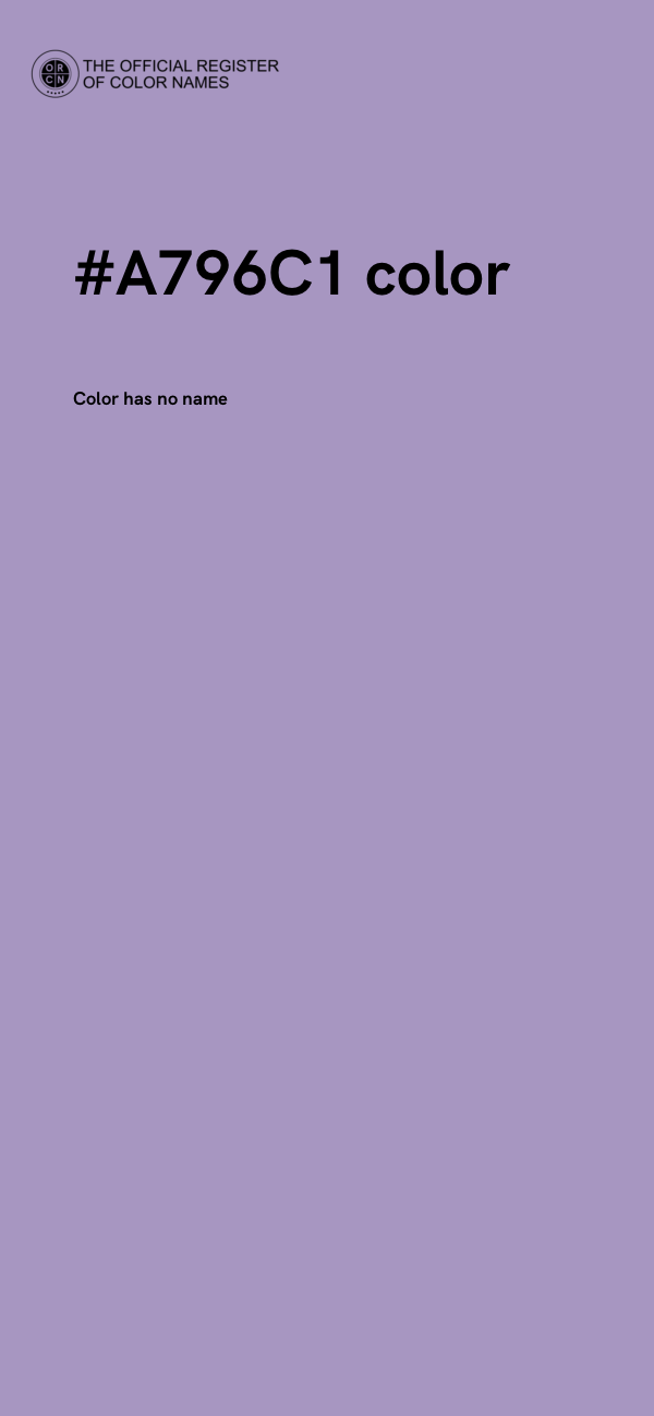 #A796C1 color image