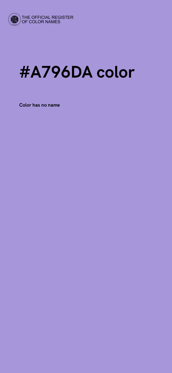 #A796DA color image