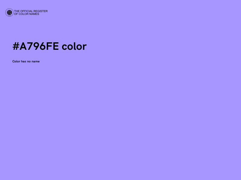 #A796FE color image