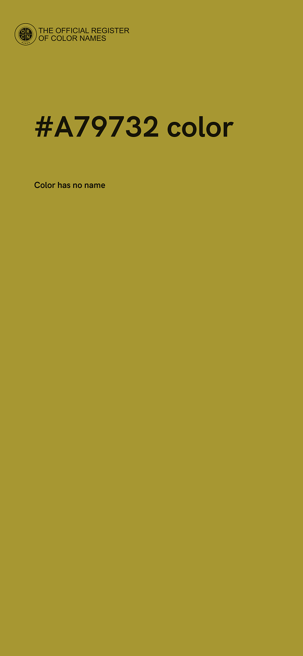 #A79732 color image