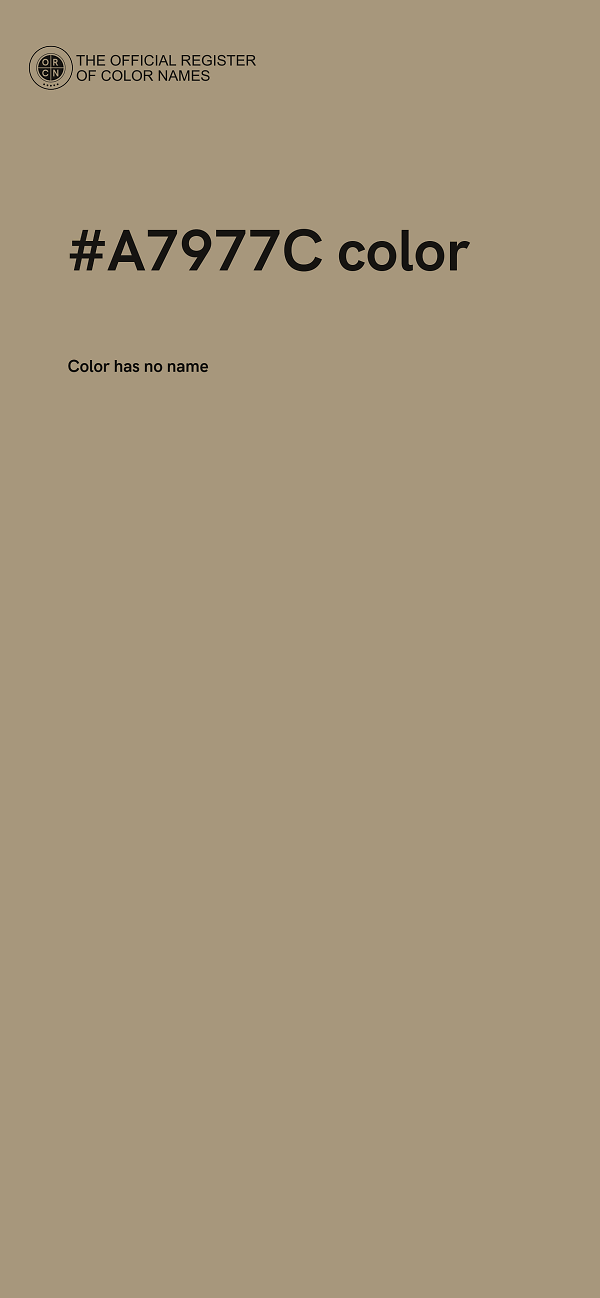 #A7977C color image