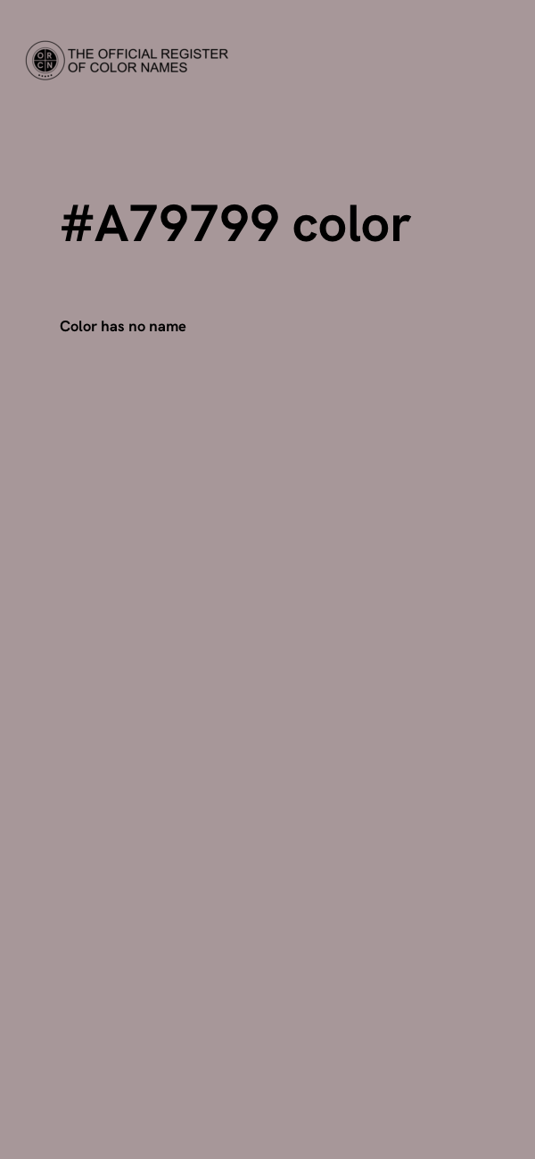 #A79799 color image