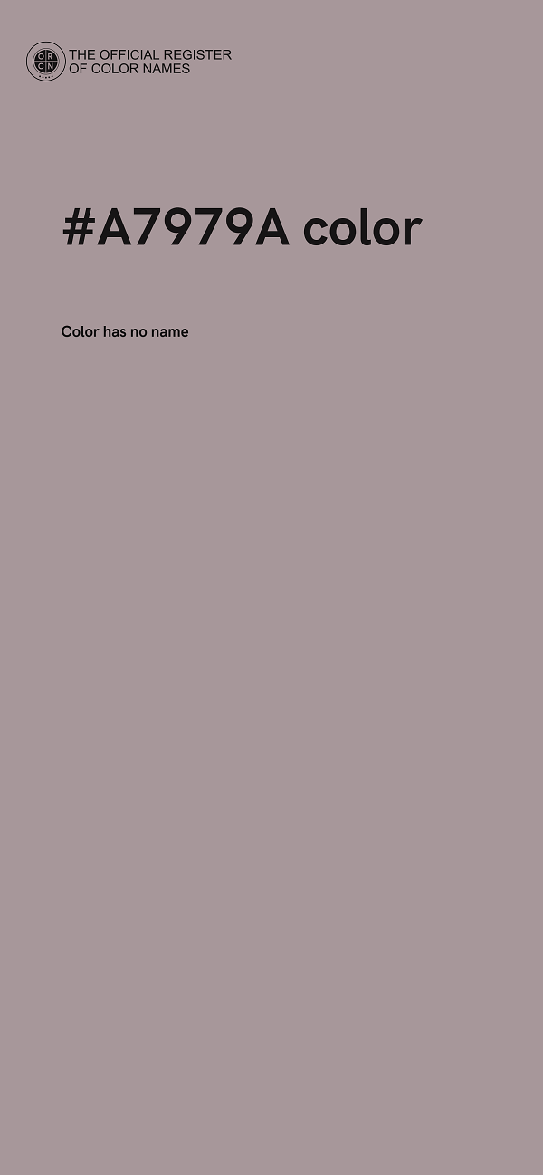 #A7979A color image