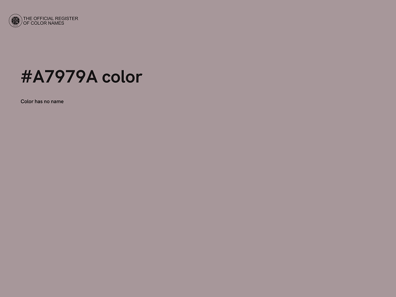 #A7979A color image