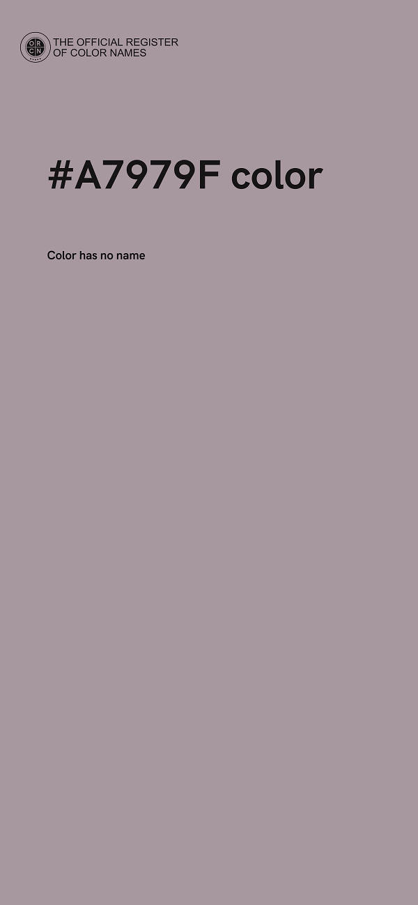 #A7979F color image