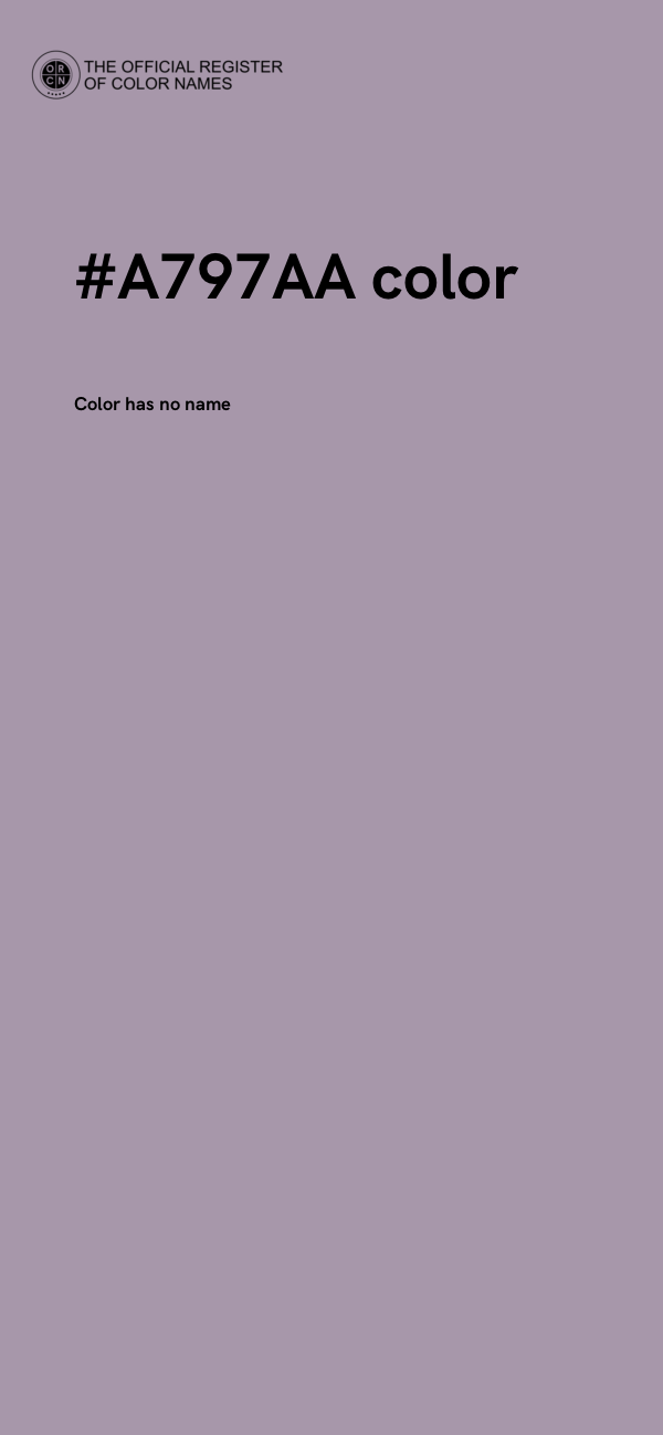 #A797AA color image