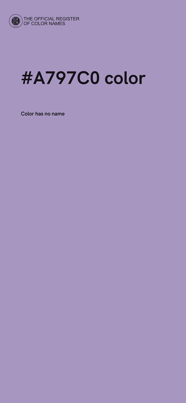 #A797C0 color image