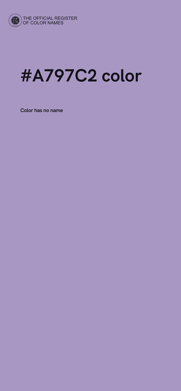 #A797C2 color image