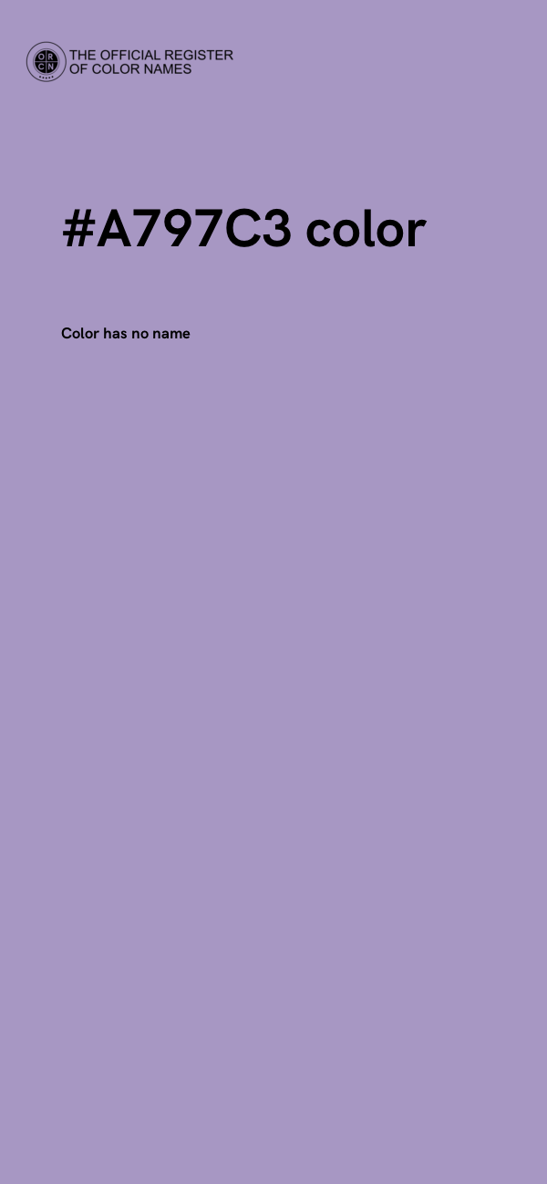 #A797C3 color image