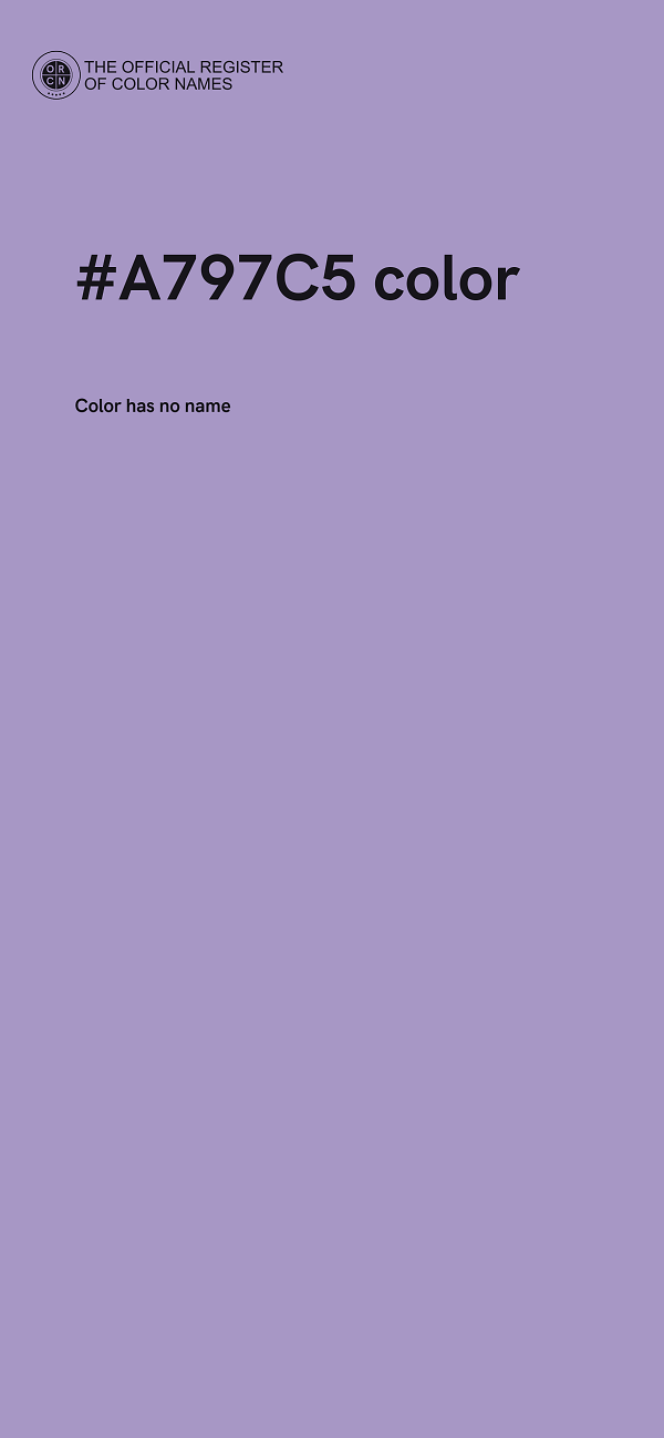 #A797C5 color image
