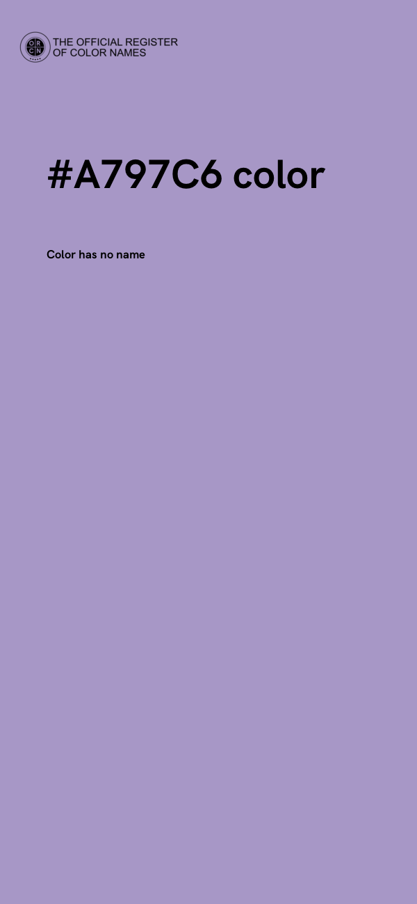 #A797C6 color image