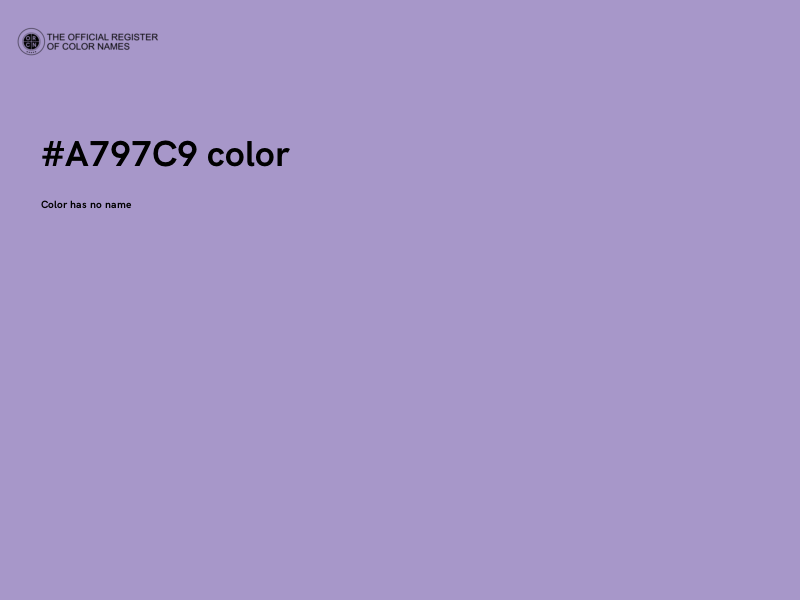 #A797C9 color image