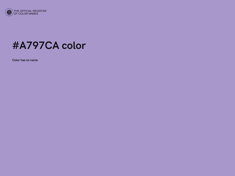 #A797CA color image