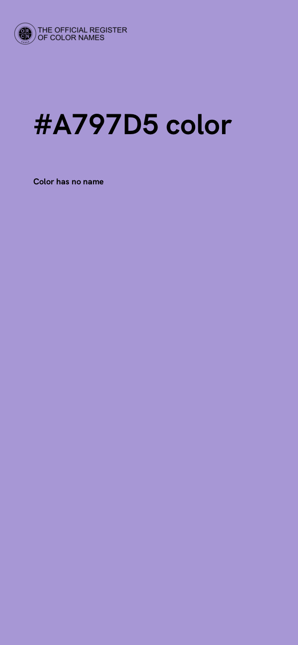 #A797D5 color image