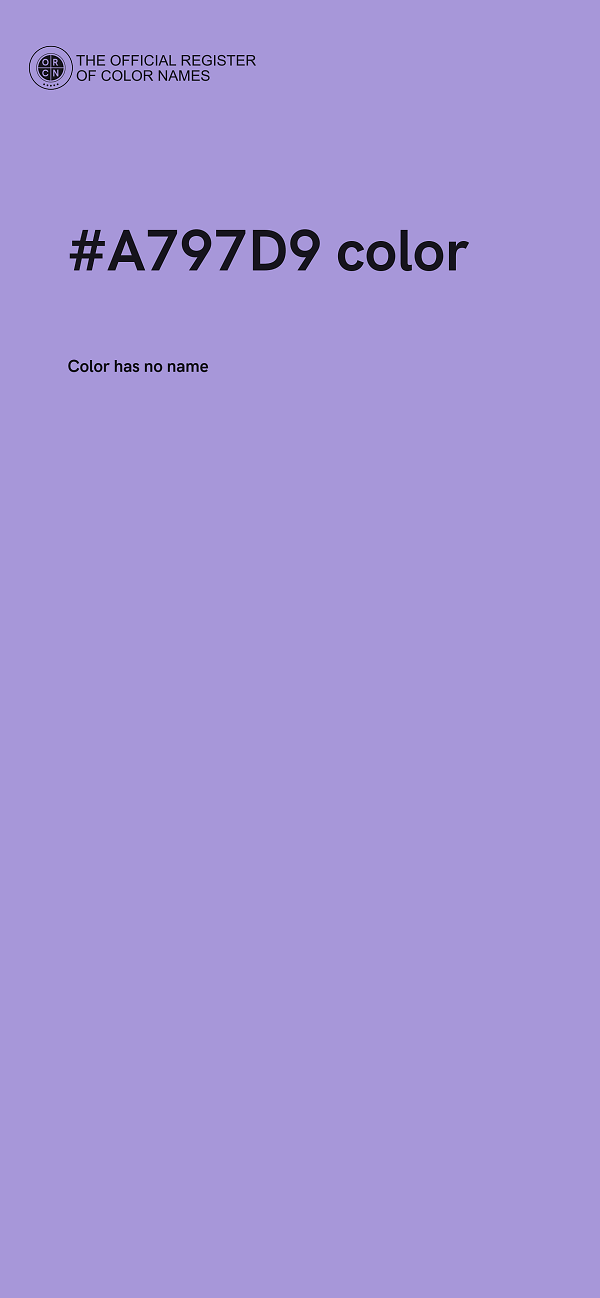 #A797D9 color image