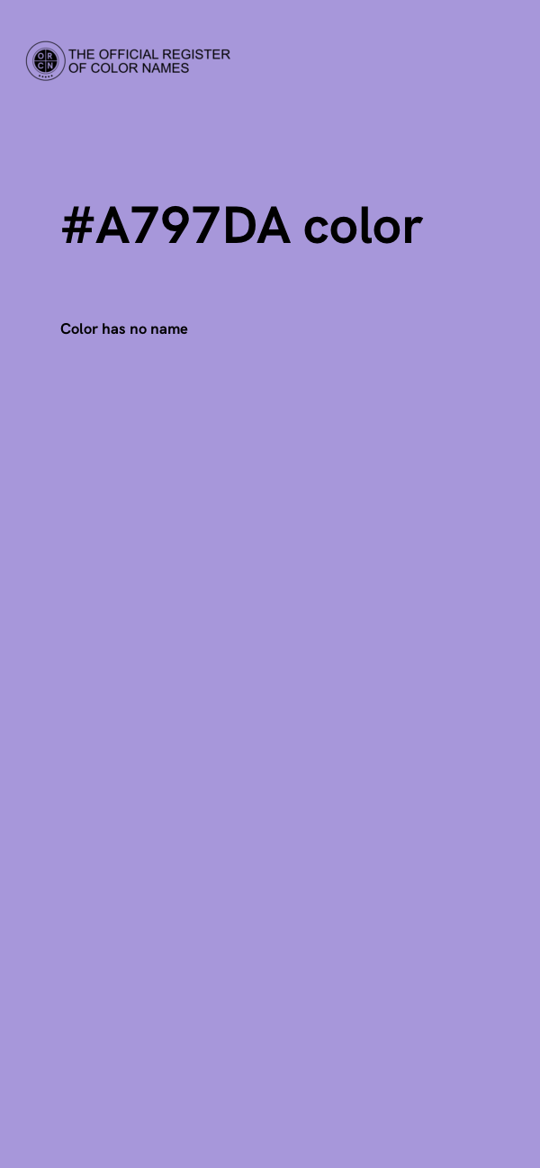 #A797DA color image