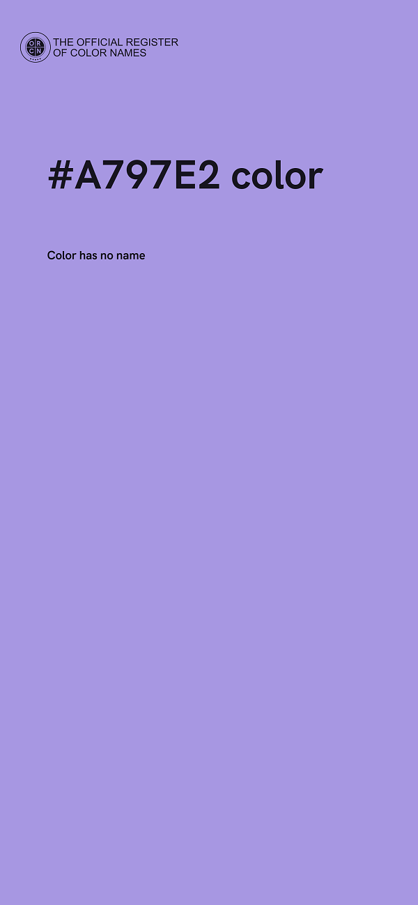 #A797E2 color image