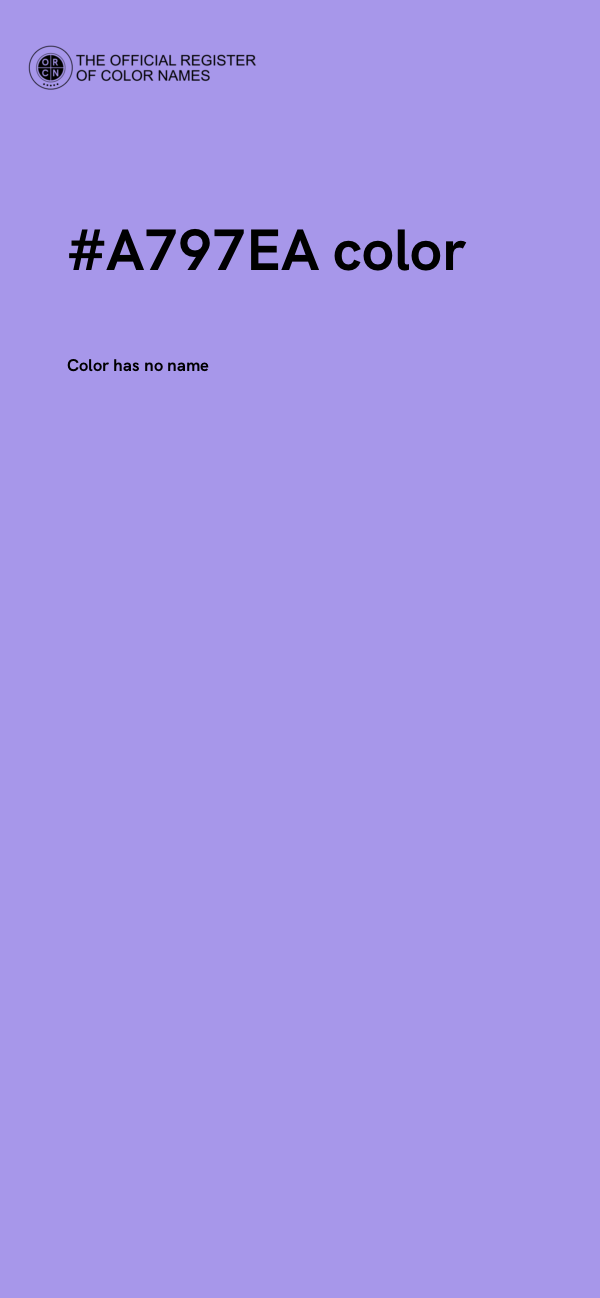 #A797EA color image