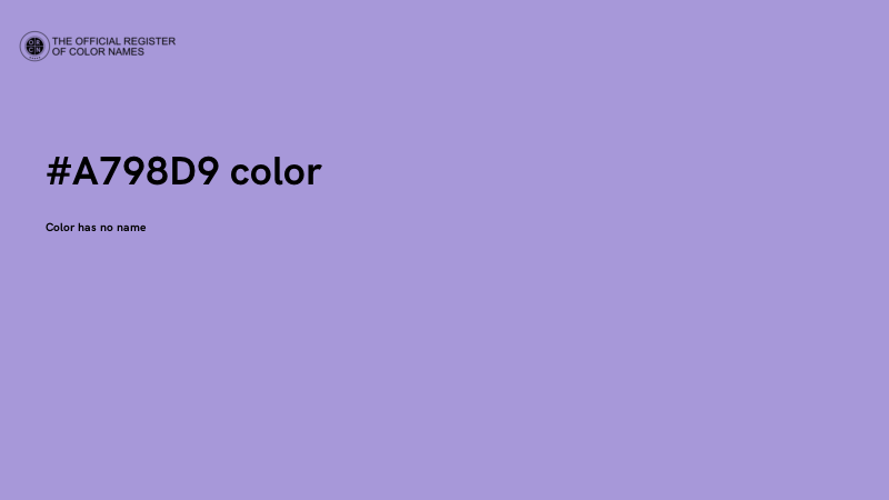 #A798D9 color image