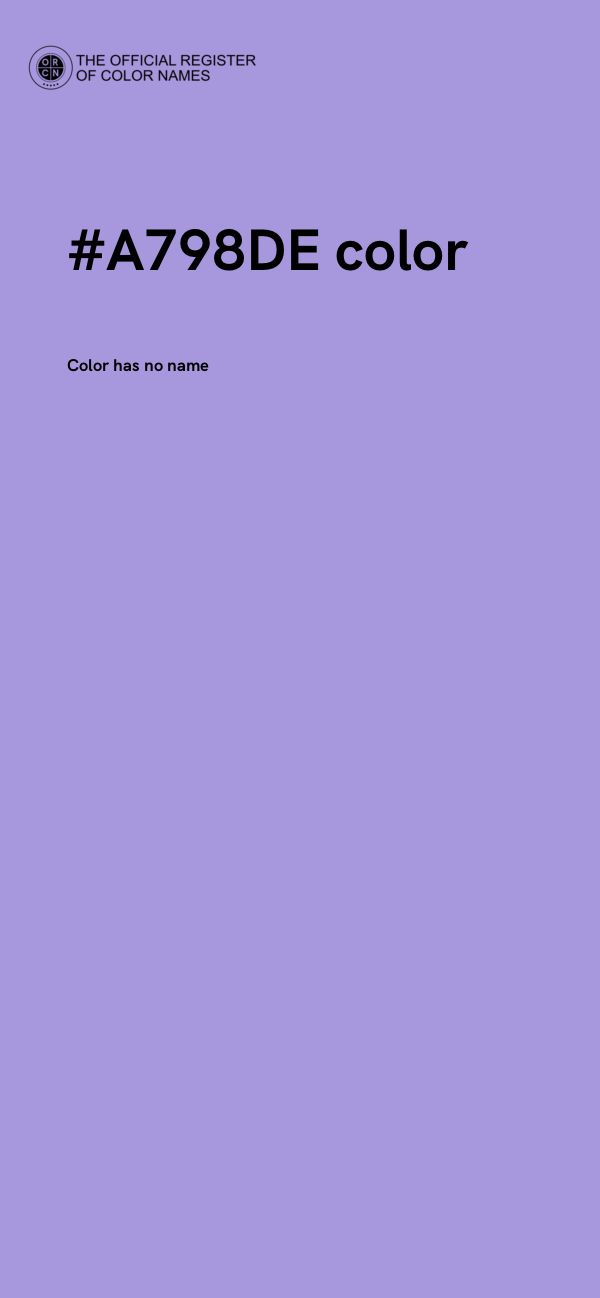 #A798DE color image