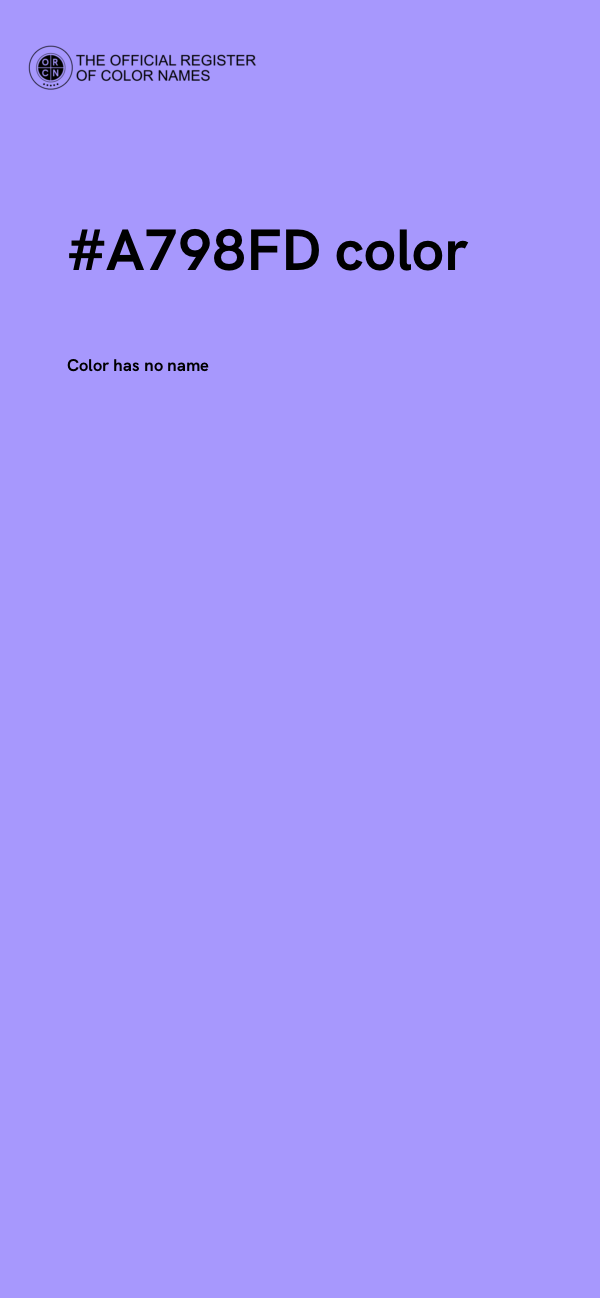 #A798FD color image